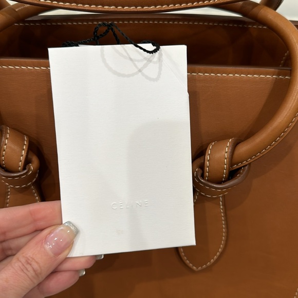 CELINE MINI TIE KNOT TOTE TAN *AUTHENTIC* - Picture 8 of 10
